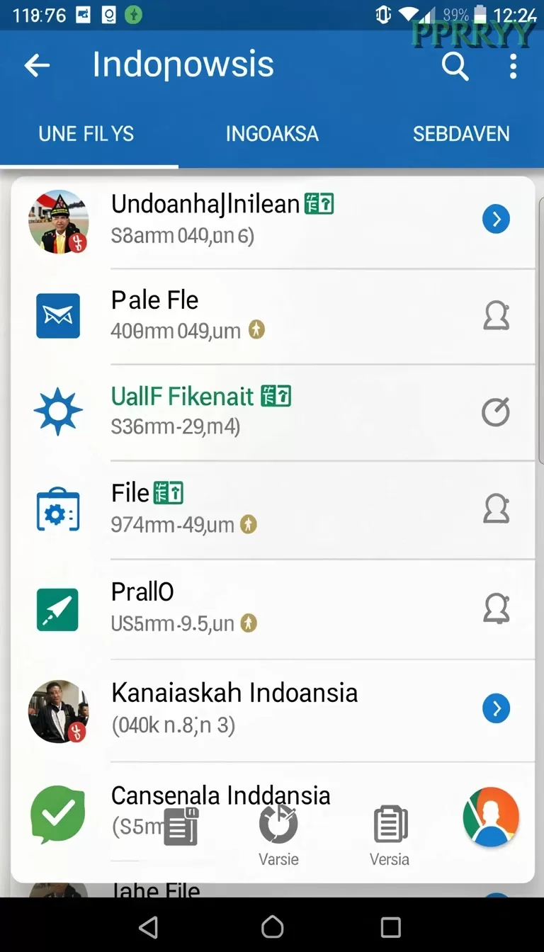Cuplikan layar SUBUR88 — menu navigasi