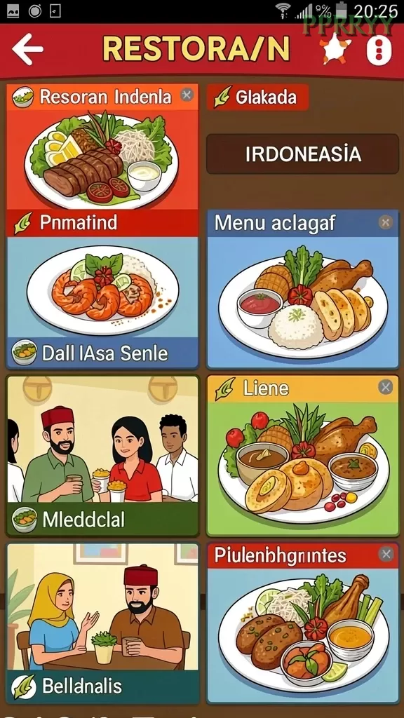 Cuplikan layar ZEUS138 — menu navigasi